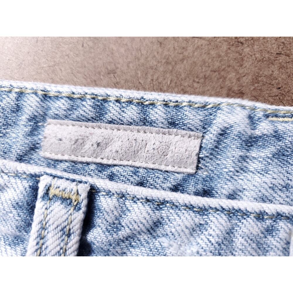 Pilcro Anthropologie High Rise Wide Leg Jeans Straight Distressed Womens 28 Blue - Picture 4 of 14
